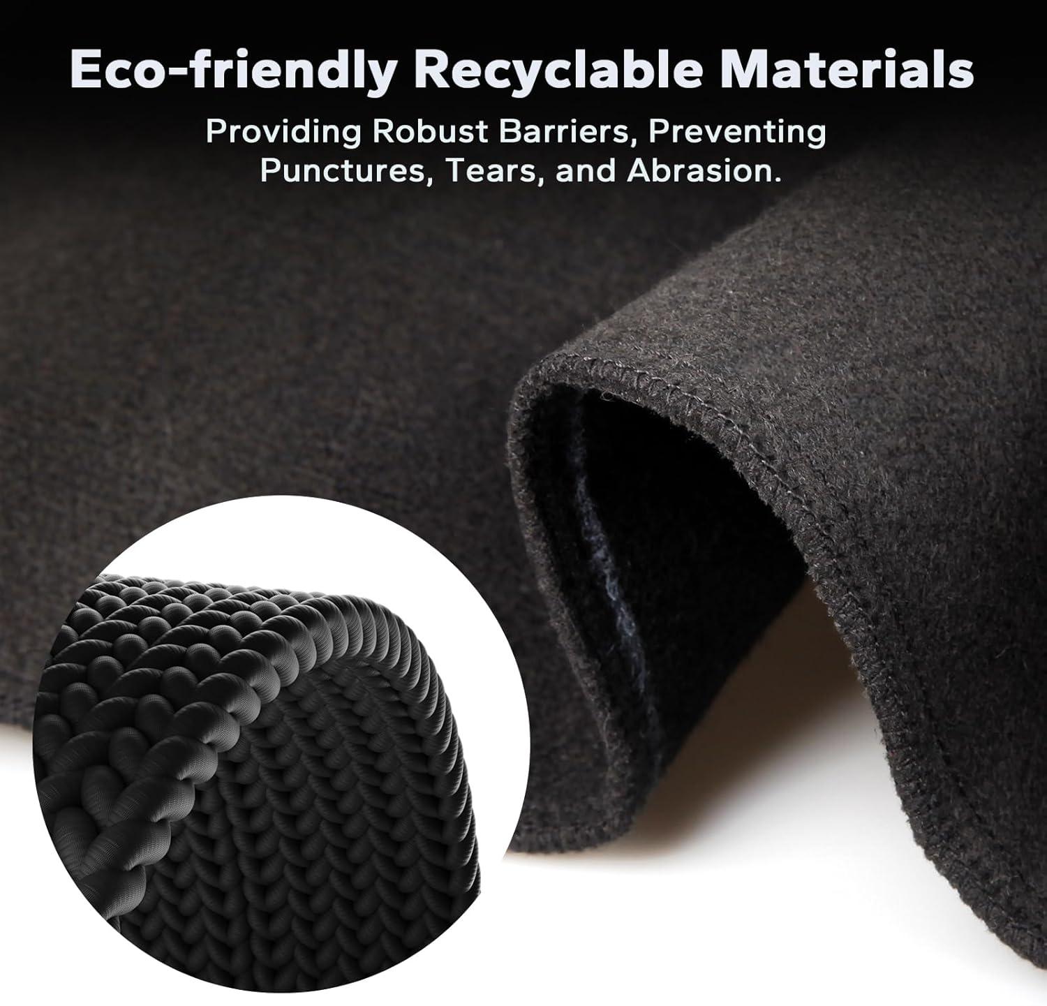 image16 x 32 Rectangle Pool Liners for Above Ground Swimming Pools Durable Geotextile Material Easy to Install Extends Life to The Line Under Pool Padding