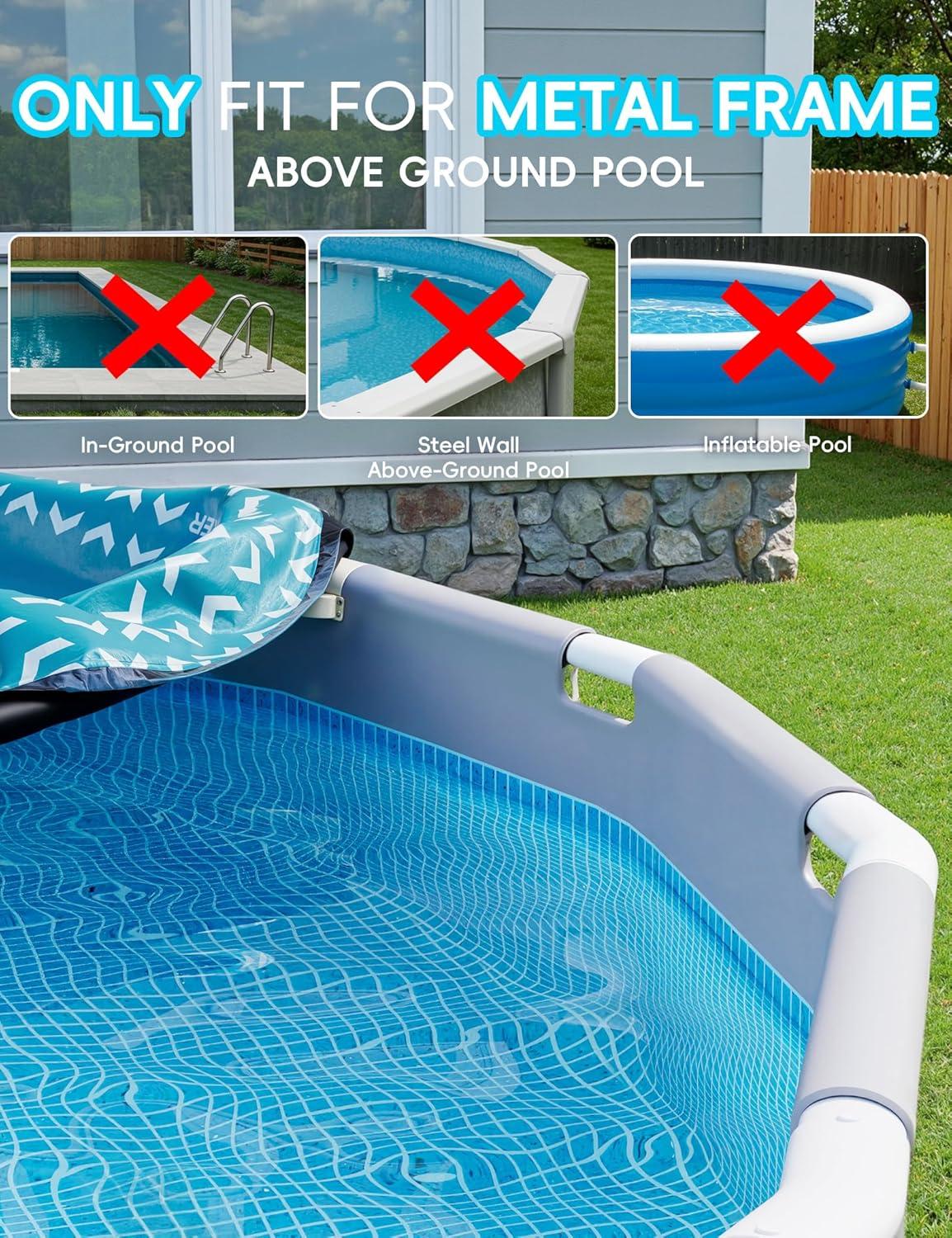 image2025 Upgrade 18 ft Winter Pool Cover 18ft Round Above Ground 500D Thick ampamp Durable Winter Pool Cover Upgraded with Velcro Cable and Pulley System for a Windproof Secure FitSeaglass Blue