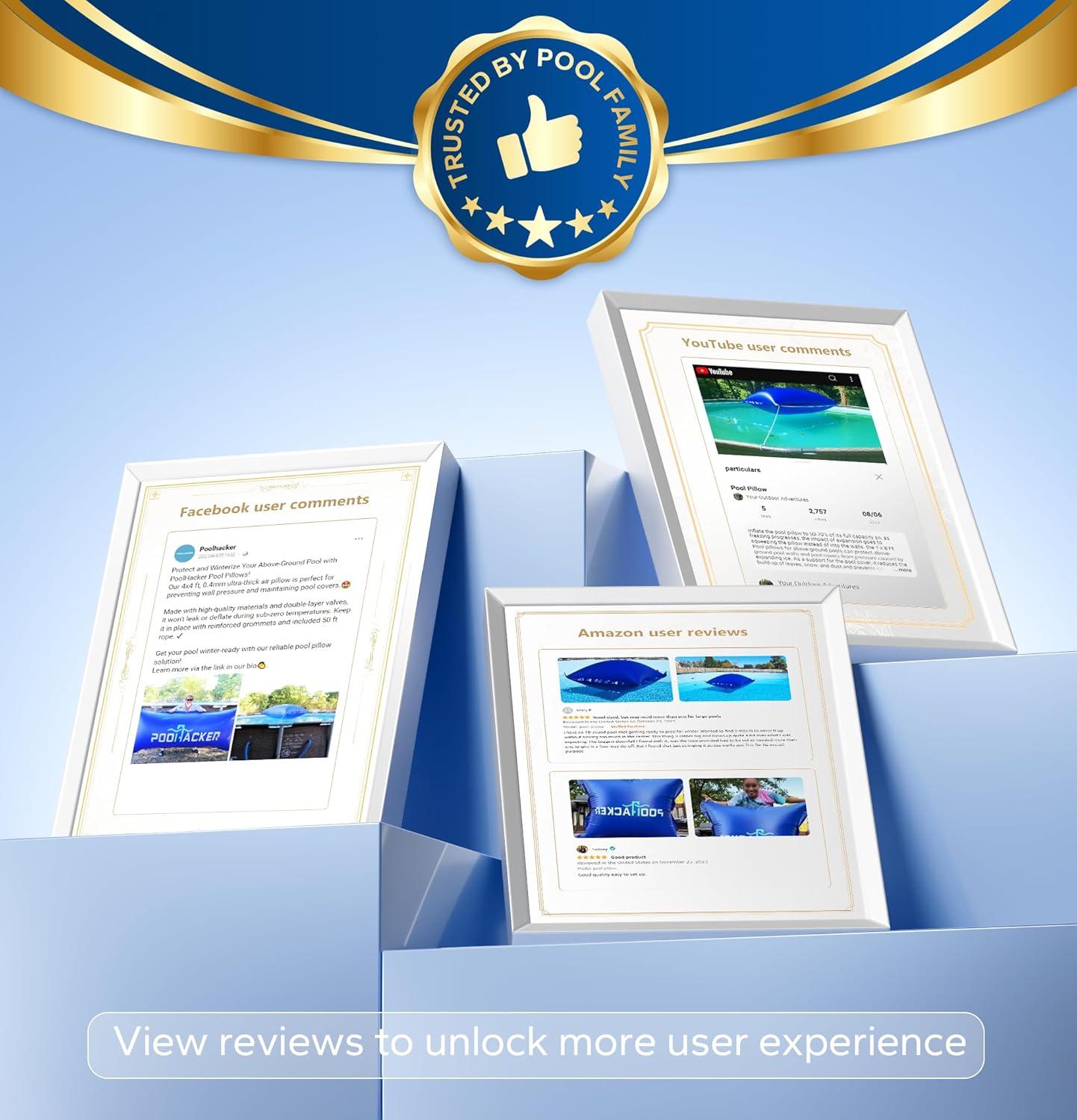 image3 in 1 Winter Closing Kit and Pool Pillow 4x4 ft