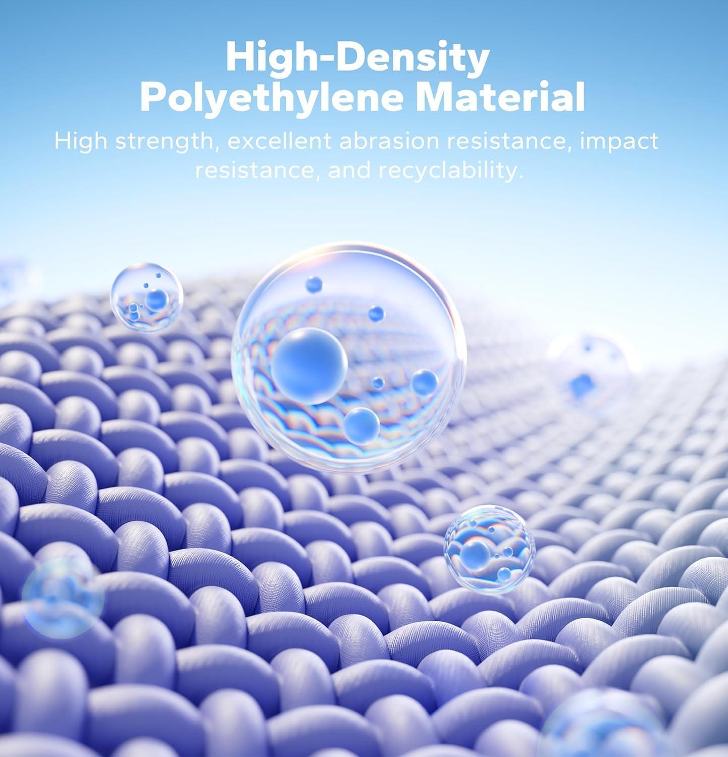 imagePOOLHACKER2025 Upgrade 21 ft Winter Pool Cover 21ft Round Above Ground 4 Foot Overlap Extra Thick 420D Pool Cover with Pulley and Cable RedBlue