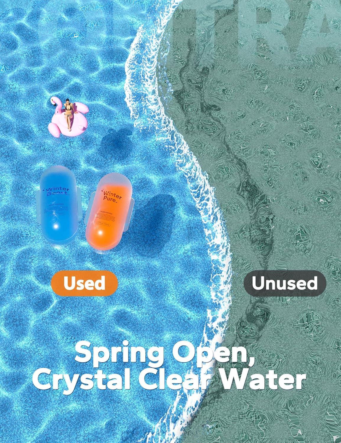 imageWinter Pool Closing Kit 3 in 1 Winterizing Care for Above Ground Pool and inground Pools LongLasting ampamp Safe for 32000 Gallons 2025 New35 Fl Oz Pack of 2