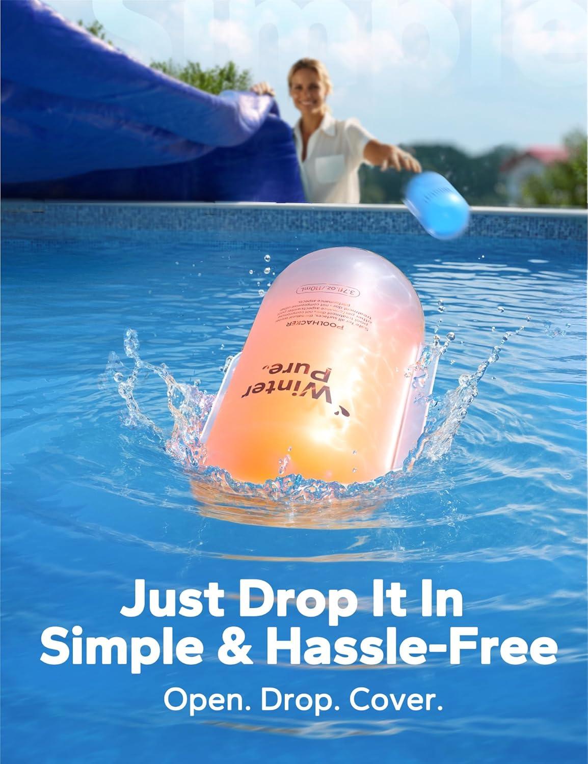 imageWinter Pool Closing Kit 3 in 1 Winterizing Care for Above Ground Pool and inground Pools LongLasting ampamp Safe for 32000 Gallons 2025 New35 Fl Oz Pack of 2