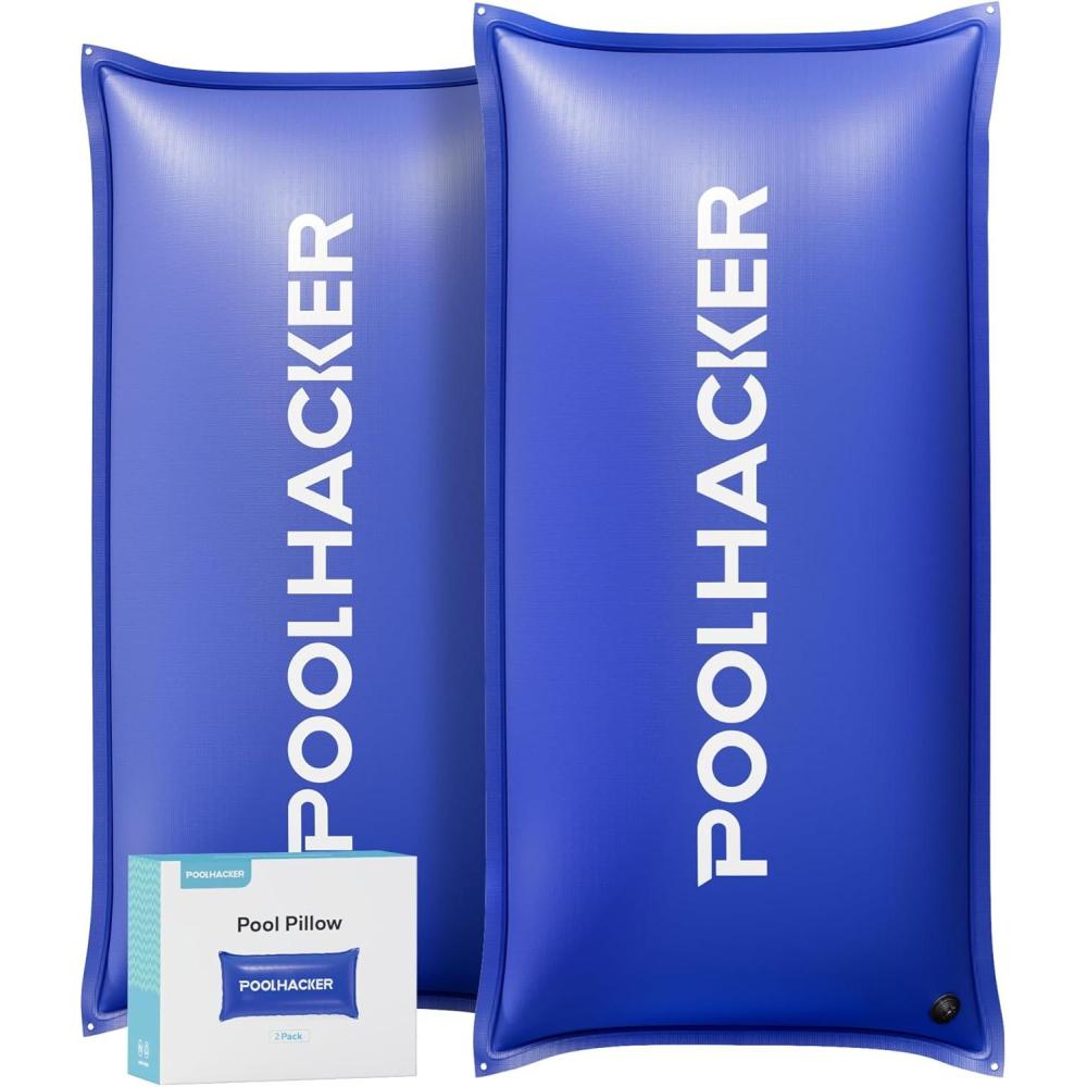 imagePool Pillows for Above Ground Pools Winterizing Ice Equalizer 05mm Ultra Thick Pool Cover Air Pillow for Winter Pool Closing Kit for AboveGround Swimming Pool Glacier Blue 4x4 2pwinter blue