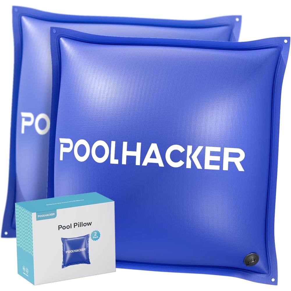 imagePool Pillows for Above Ground Pools Winterizing Ice Equalizer 05mm Ultra Thick Pool Cover Air Pillow for Winter Pool Closing Kit for AboveGround Swimming Pool Glacier Blue 4x4 2pGlacier Blue