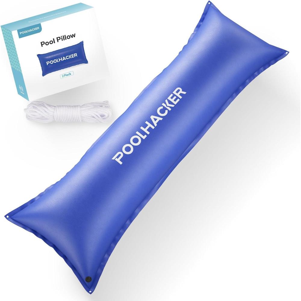 imagePool Pillows for Above Ground Pools Winterizing Ice Equalizer 05mm Ultra Thick Pool Cover Air Pillow for Winter Pool Closing Kit for AboveGround Swimming Pool Glacier Blue 4x4 2pwhite