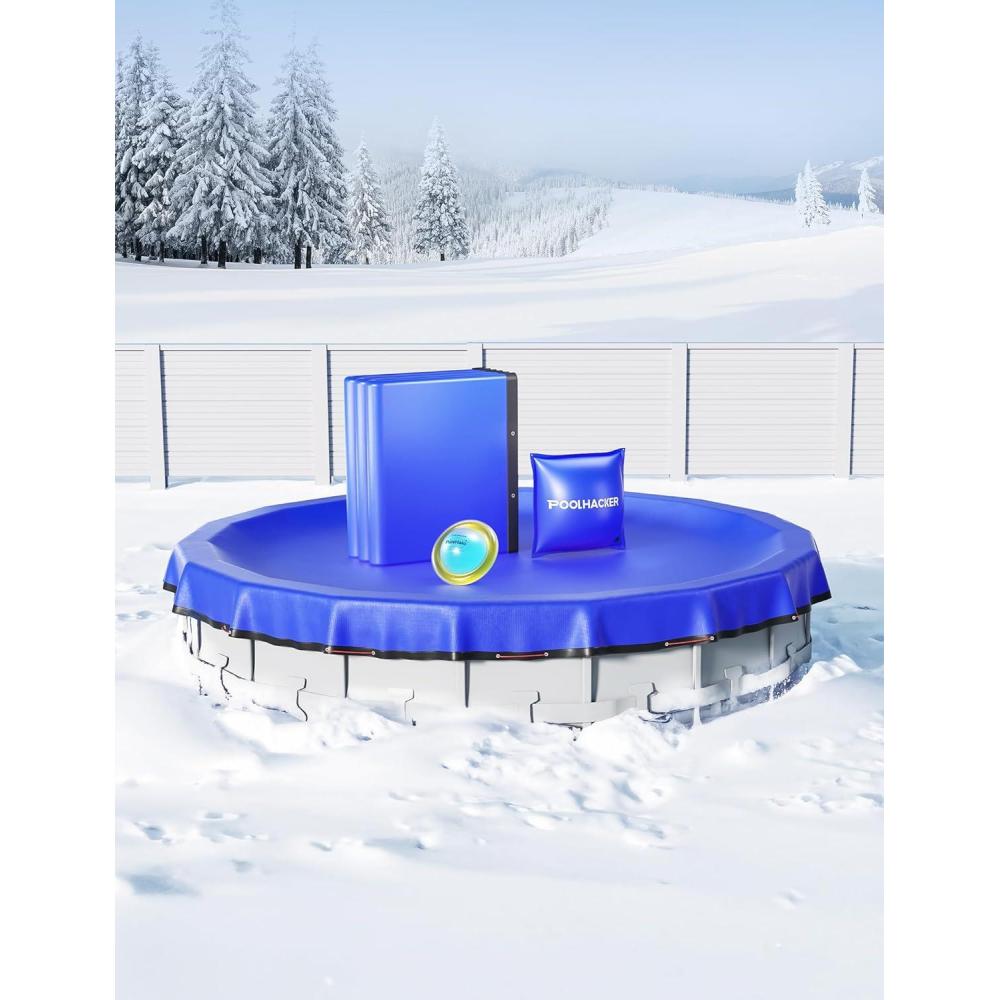 imagePool Winterizing Kit ampampPool Pillows ampampWinter Pool Cover 18FT