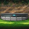 image18FT Round Pool Cover Pool Covers for Above Ground Pools Pool Cover Protector Round Pool with Cover Swimming Pool Cover TearResistant ampamp DustproofBlack