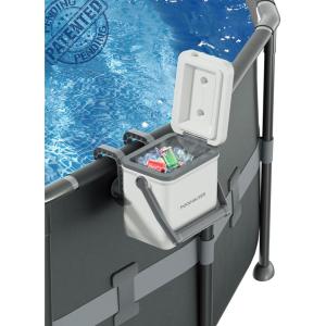 Original Since 2023 Pool Cooler, Insulated Cooler Hard Cooler with Handle for Above-Ground Pools, Keeps Ice for up to 3 Days, Portable Poolside Cooler Swimming Pool SPA Accessories