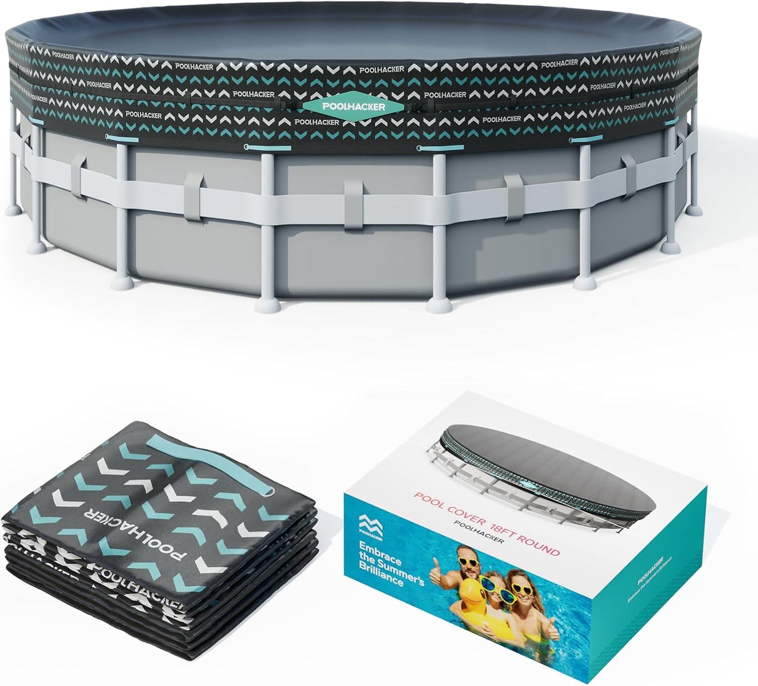 imageDual Spray Water Fountains ampamp 18FT Pool Cover