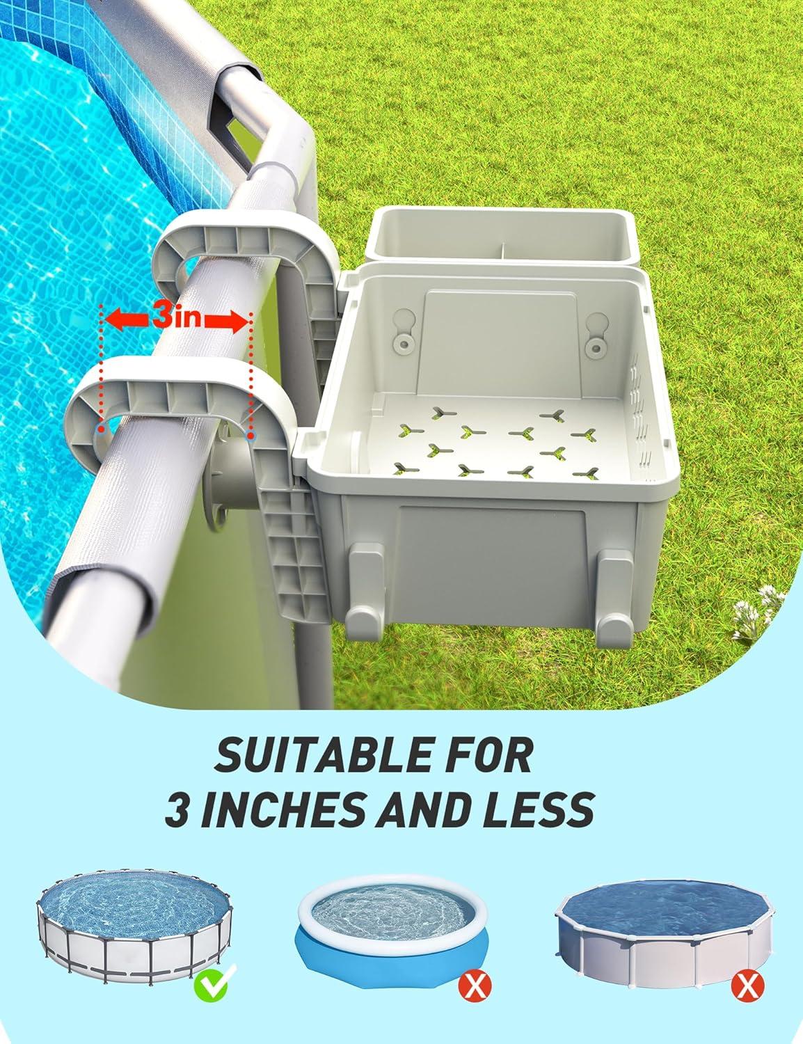 imagePool Bar ampamp 2 Sets Poolside Storage Basket