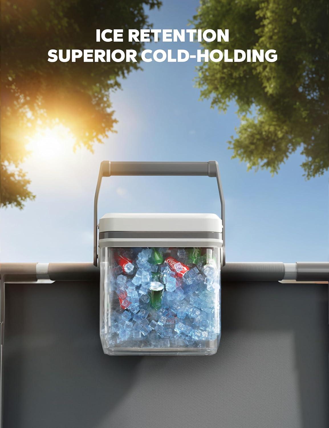 imagePoolside bar ampamp Pool Cooler for AboveGround Round ampamp Oval Pools Foldable Swim Up Bar