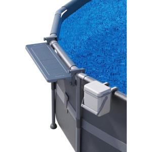 Poolside bar & Pool Cooler, for Above-Ground Round & Oval Pools – Foldable Swim Up Bar