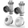 imagePOOLHACKER Above Ground Pool Parts Pool Accessories and Parts Includes Plunger Valve Pool Inlet Nozzlet and Outlet Strainer Part Set Above Ground Swimming Pool Plunger Valves Replacement Part1